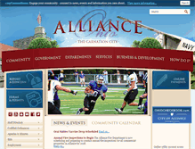 Tablet Screenshot of cityofalliance.com